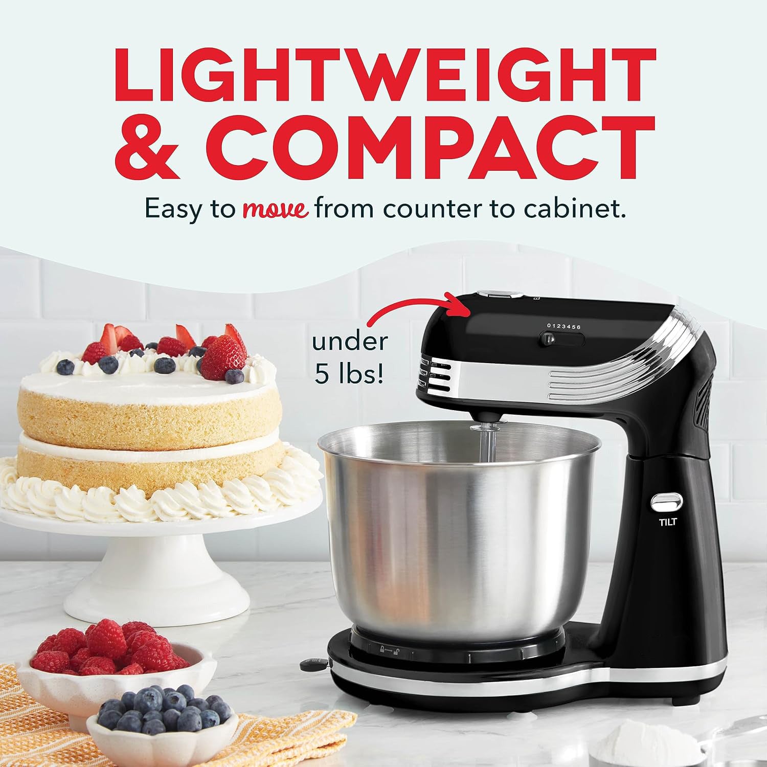 Multi Speed Countertop Stand Mixing Machine