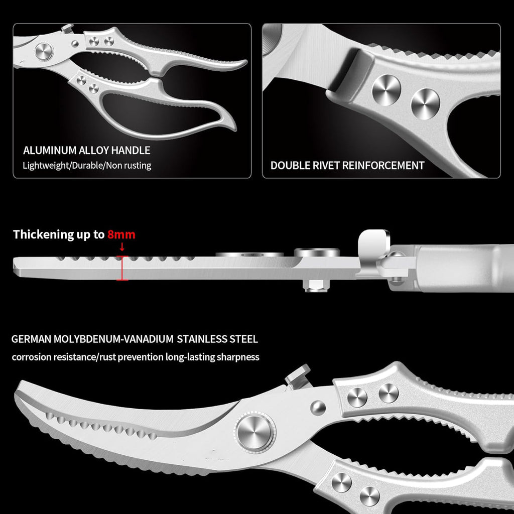 Non Slip Handle Meat Cutting Shears